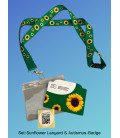 Set: Sunflower Lanyard & Autismus-Badge